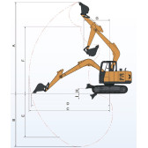 Мини-экскаватор TZCO TZ80EXD